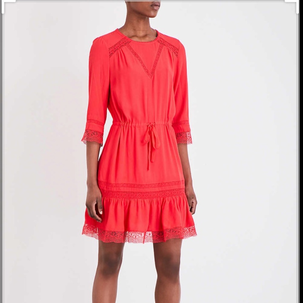 MAJE Ronsard crepe dress